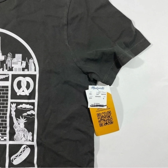 New Madewell Mens All Day Tee Shirt NYC Graphic Size Small - Picture 6 of 8